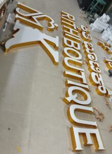 3D trim cap channel letters