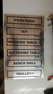 Name plate SS metal design