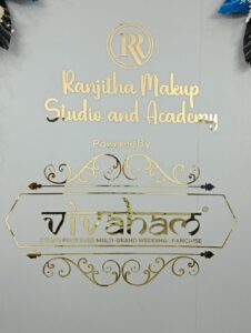 Golden solid letters