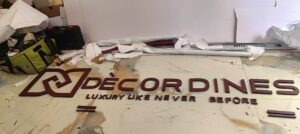 5mm solid acrylic letters